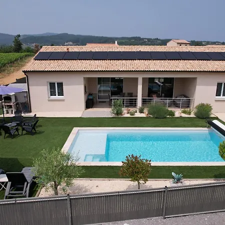 Villa En Ardeche L'olympe Climatisee Avec Sa Piscine Privee Et Chauffee Joyeuse
