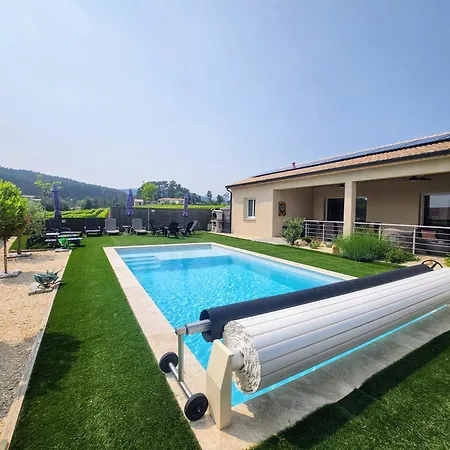 Villa En Ardeche L'olympe Climatisee Avec Sa Piscine Privee Et Chauffee Joyeuse